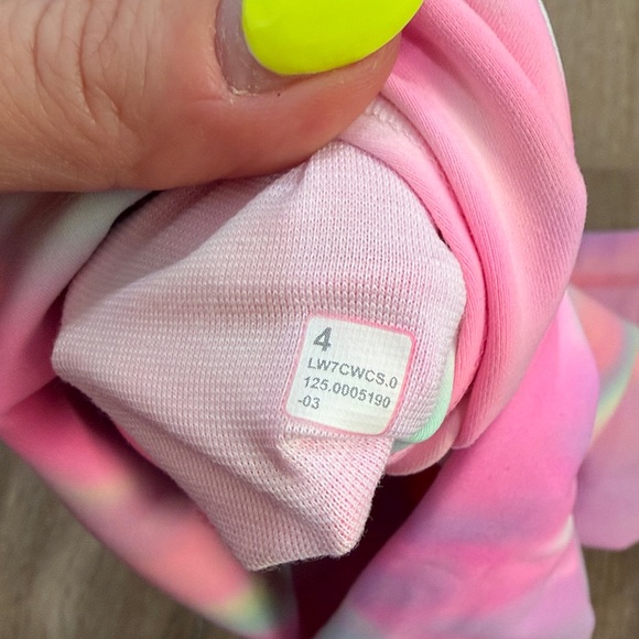 Lululemon wunder train  psychedelic wash pink Tie-Dye Shorts size 4 - Picture 7 of 9
